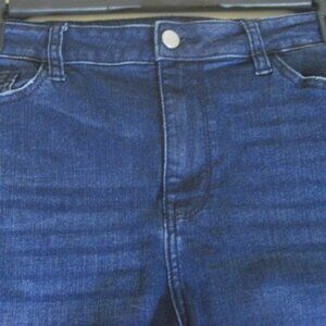 JUDY BLUE-Womens Jeans Size 13 x 31- Boyfriend Fit 5 Pockets-Spandex Brass Zipp